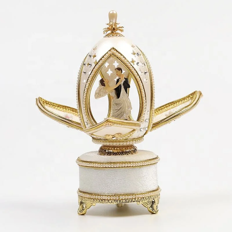 Faberge Egg Decorated Fancy Hand Made Music Box