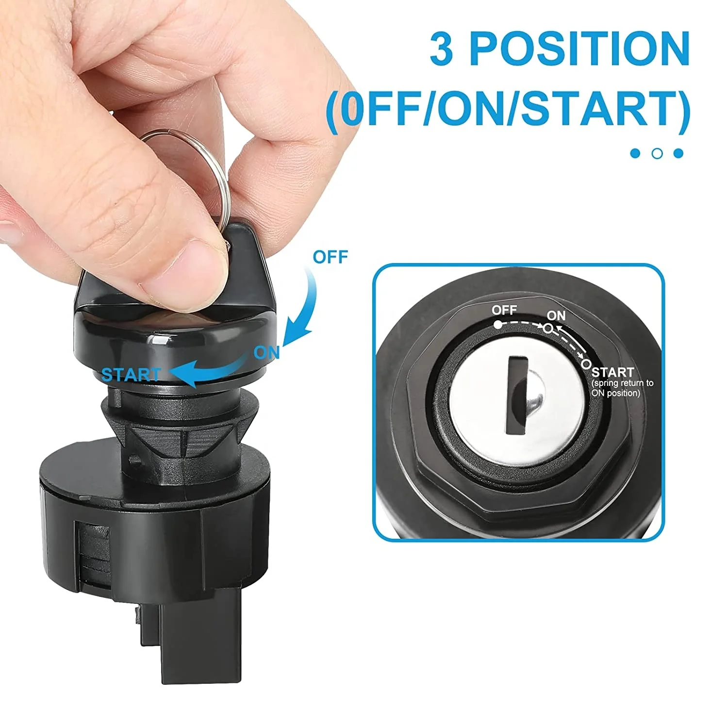 Ignition Key Switch for Polaris ATV Sportsman 600 700 800 Ranger 700 800 RZR 4 800 S 800,4011002 4012165 4011142 4010390 4012164