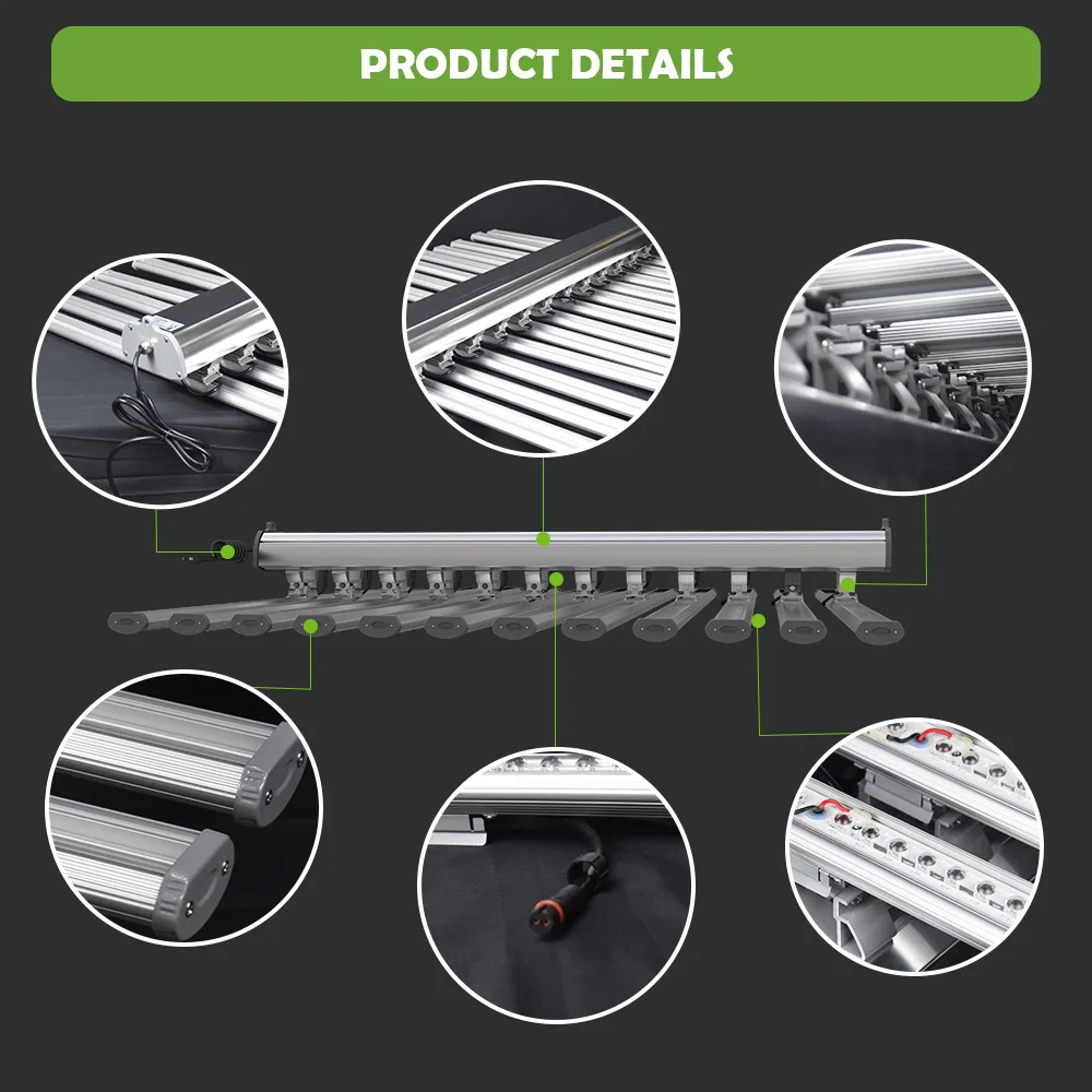 High PPFD cultivation SPYDR 2 series  led grow lights from veg to bloom over a 5x5 canopy