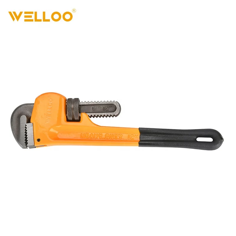 
WELLOO adjustable heavy duty Pipe Wrench cutter with dip handle pipe wrench 