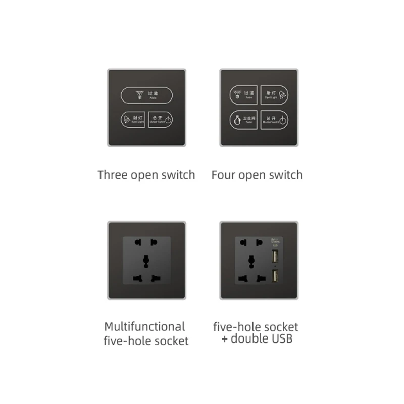 US EU Smart Wifi tuyaTouch Switch 1/2/3 Gang Glass Panel light Switch Interruptor inteligente smart switch