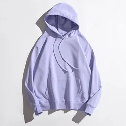 New 380 Gsm Terry Pullover Oversized Sweatshirt Unisex Cotton Hoodies With Custom Logo