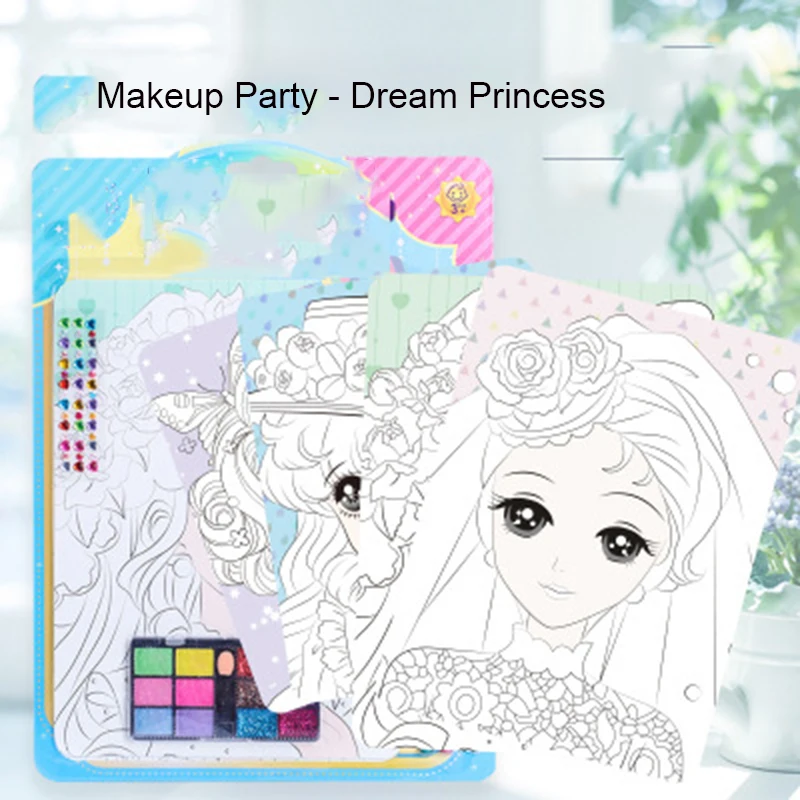 Детские игрушки для макияжа DIY принцесса макияж живопись