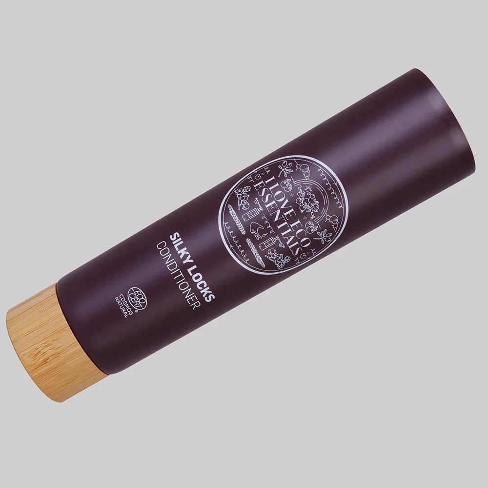 
D50mm Emulsion Soft Cosmetic Packaging Tube Bamboo and Wood Spin Cove with Environmentally Friendly Natural Plastic 