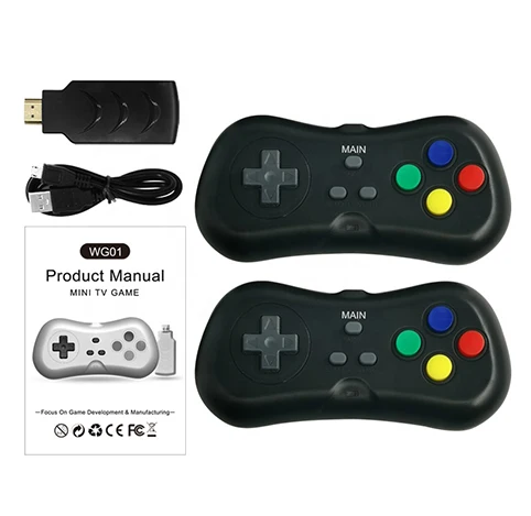 
Retro Game Console with 2 Controllers HD USB Wireless TV Video Games Built-in 638 Double Players Console Classic Video Games 