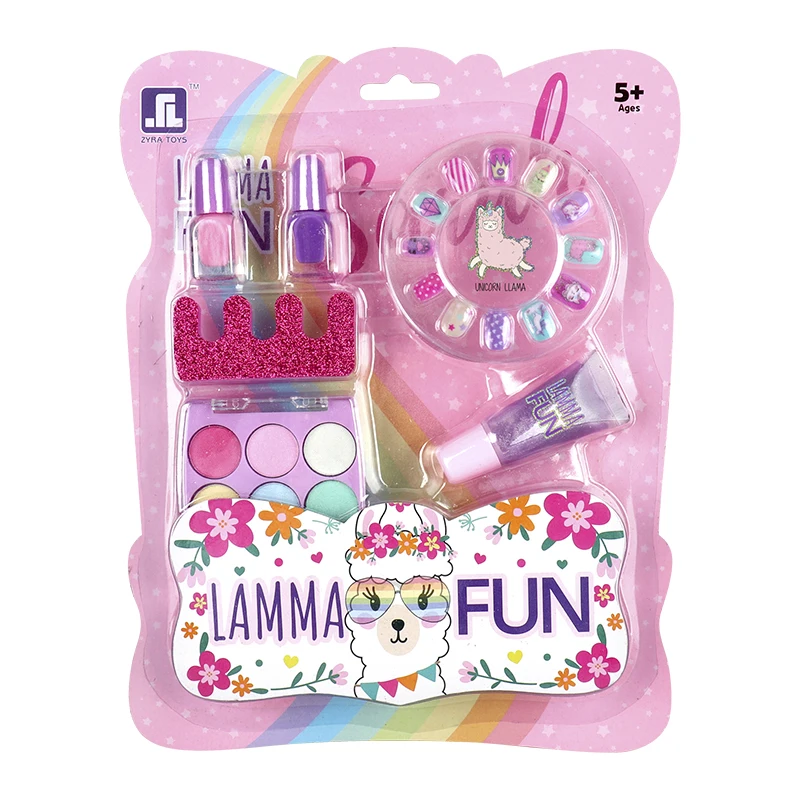 Makeup Sets For Kids Girls  Nail Polish Set Nail Patterns Eye Shadow Palette Lip Gloss Blusher Wholesale Kids Makeup Girls Toys