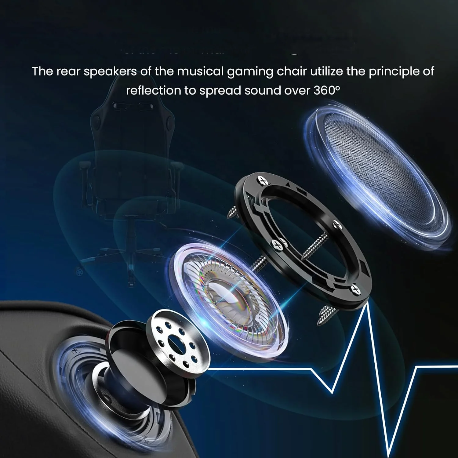 JL Cheap 300lb Max Black Gamer Stuhl Best Swivel Video Game Chair Full Recliner Pc Adults Gaming Chair with Speakers