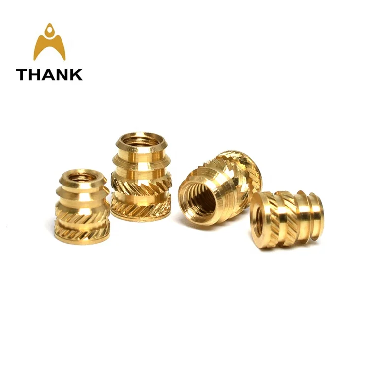 non-standard threaded bolts and nuts M2-M8 brass threaded insert nut for shaft
