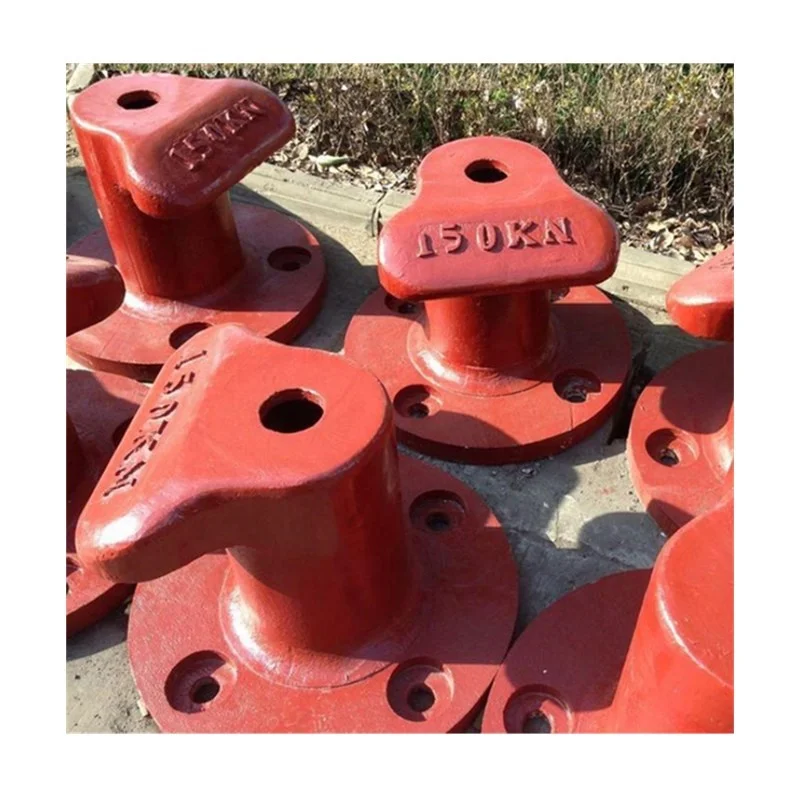 Customized Sand Casting Ductile Iron / Steel Marine Dock Bollard