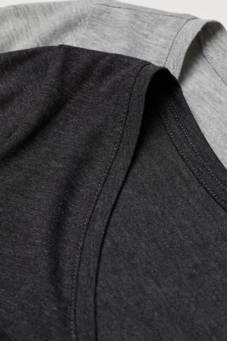 2-pack V-neck T-shirt Clothing Plus Size T Shirt Casual Spandex Soft Textile Crew Neck Chiffon for Women Plain Custom tee