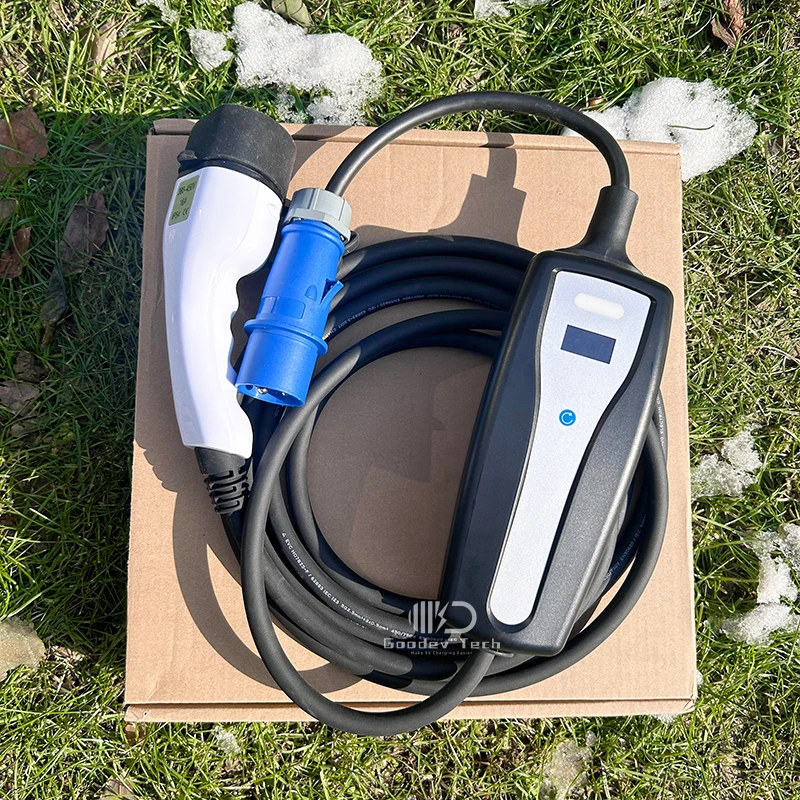 Home Portable Tesla Mobile AC EV Fast Car Charger Cable 7kw 11kw 22kw 32A 16A Type 2 1 With Optional Plugs