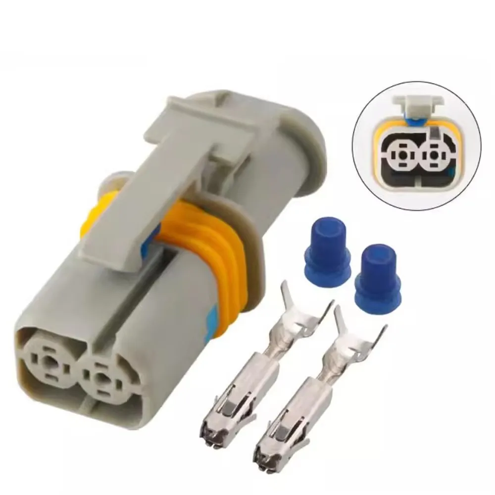 2 Pin/Way Grey женский автомобильный разъем розетка 18385000002