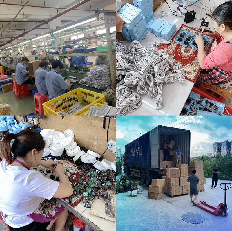 USB 5-bit universal sockets  multi-function home office high-power sockets   2m extension cord wiring board