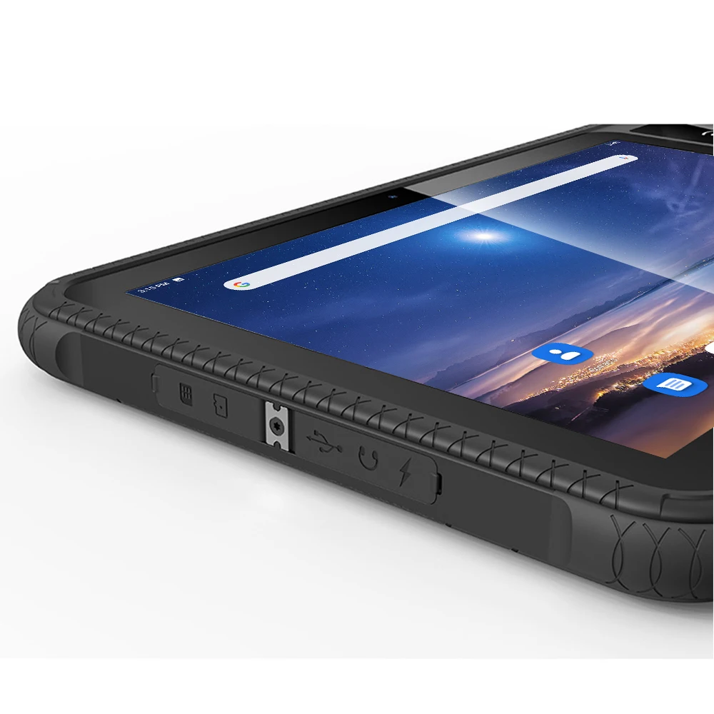 OEM ODM Industrial Rugged Tablet Pc 10.1 Inch Android 12 IP65 4GB RAM With Option NFC Biometric Fingerprint Scanner RFID Reader