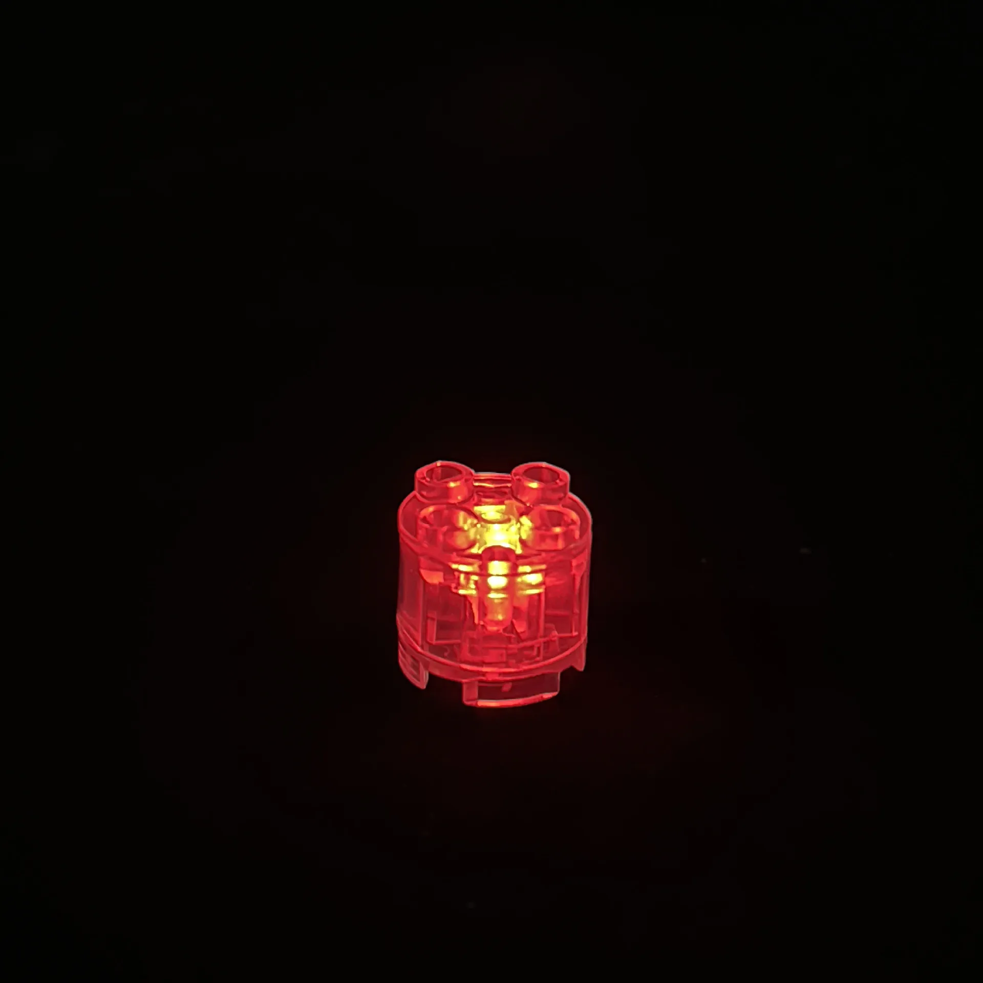 2*2 Round Brick Particle Luminous Building Block Lighting Creative Assembly DIY Street View LED Colorful Lighting Toy