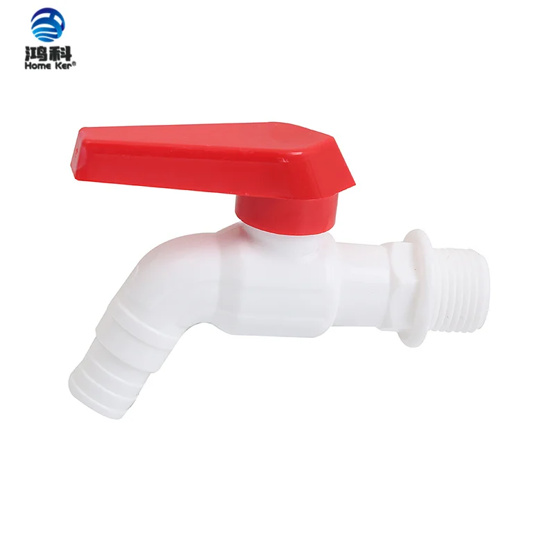 China High Quality Short Handle Water Tap Wholesale Plastic Pvc Water Tap Pp Bibcock Sanitary Taps Faucet
