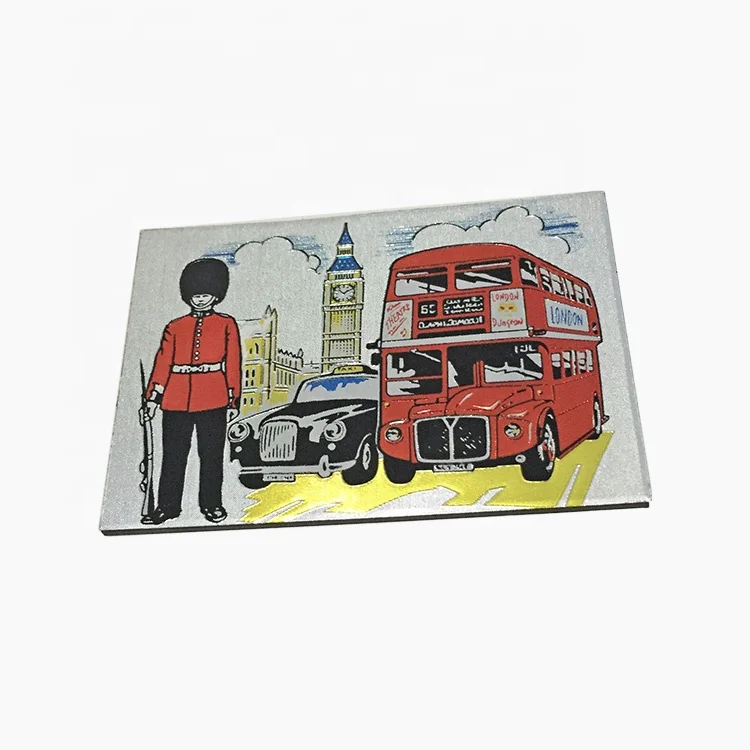 Metal Foil Fridge Magnet Price Customised Travel Promotional Souvenir Magnets for Fridge