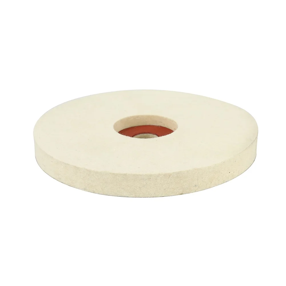 7 Inch 180 mm Wool Felt Polishing Wheel Felt Buffing Wheel  with red vulcanized support  for Polishing Marble  Stone