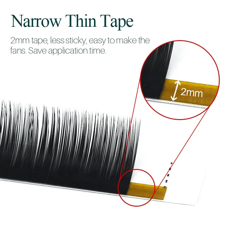 High Quality  Korean PBT Classic Eyelash Extension Trays Matte Russian Volume False Lashes