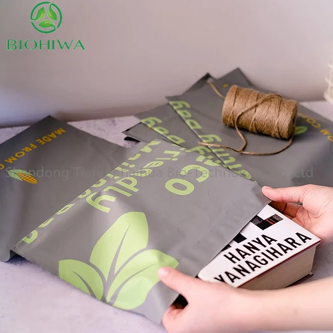 Biodegradable Custom PLA PBAT Mailer Bag Parcel Post Shipping Mailing Bags