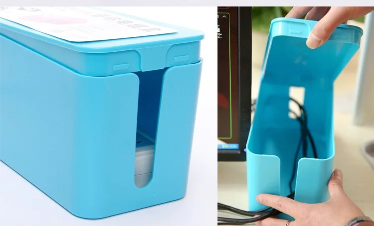 CHICON Desktop Wifi Router Storage Box Socket Wire Organizer Box