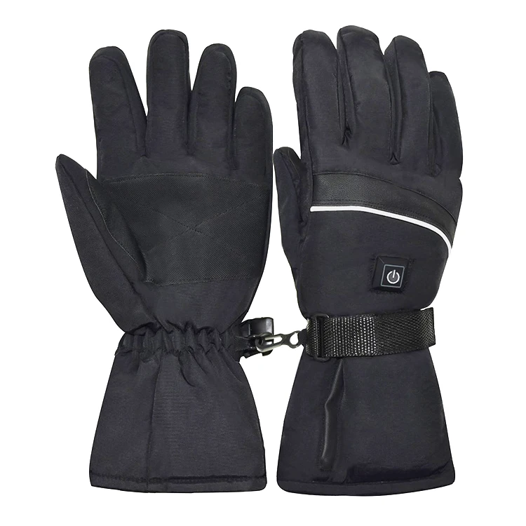 Wholesale Outdoor Waterproof Non-Slip Premium Rechargeable Battery Ski Heated Thermo Safety Warmer Gloves for Winter Windproof
