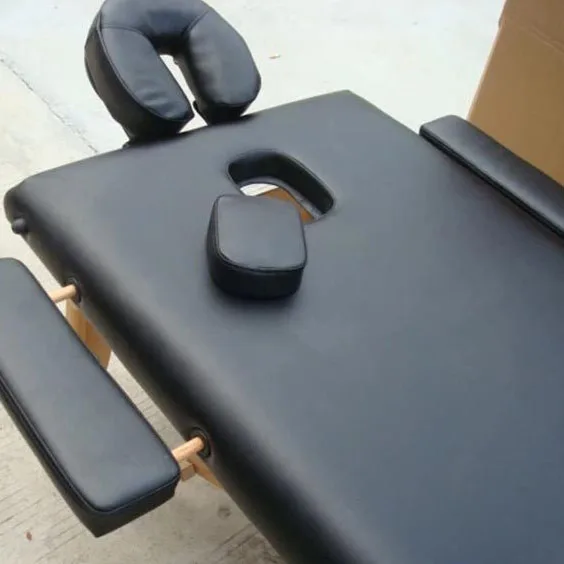 GESS Folding Wood Full body Beauty Thai Milking Massage Table De Massage Bed Table Portable 2 Massage Table Spa Bed