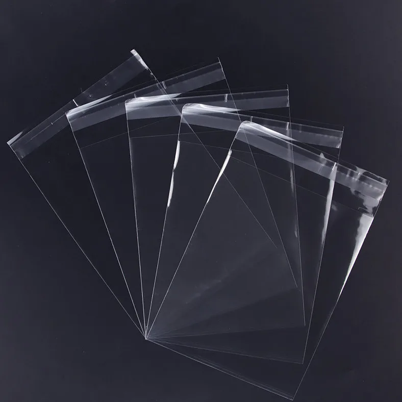 High quality boutique transparent Mini small accessories jewelry package sticker bag self adhesive seal plastic opp bag