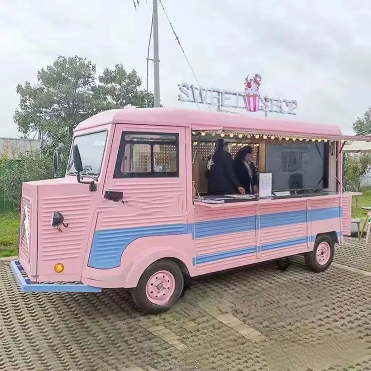 Foodtrucks mobile street vending carts pizza bbq fast food trailer caravan carts with full kitchen equipments