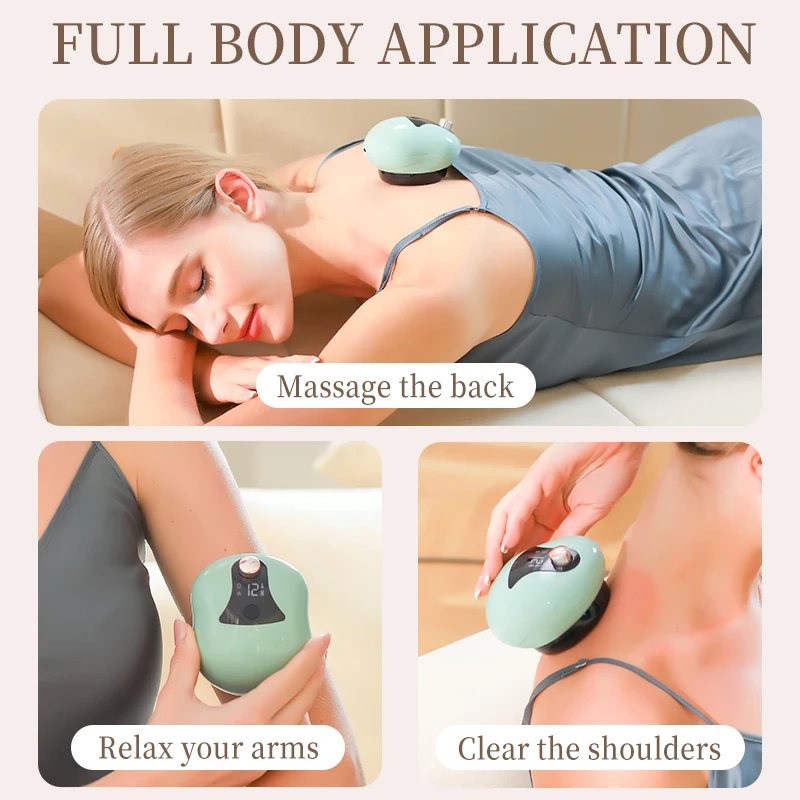 PZ 12 Level Lcd Display Intelligent Negative Pressure Back Scraping Massage Instrument