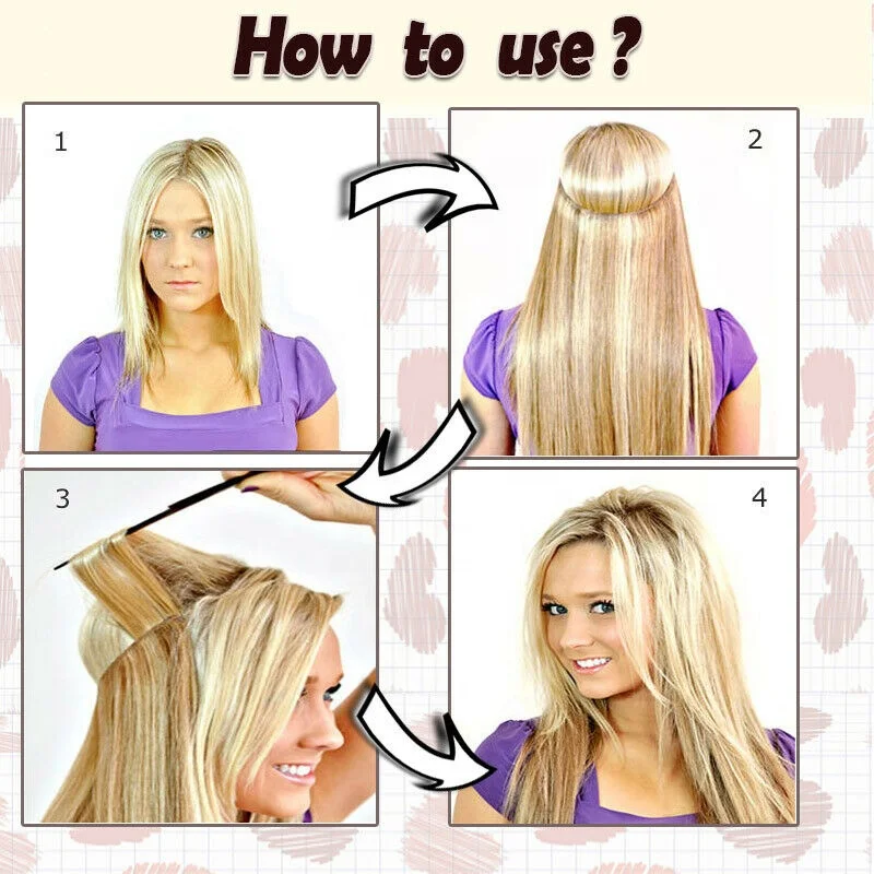 
16-22inch all color no clips no glue 100% Remy Human Hair Fish Wire Hair Halo Hair Extensions 