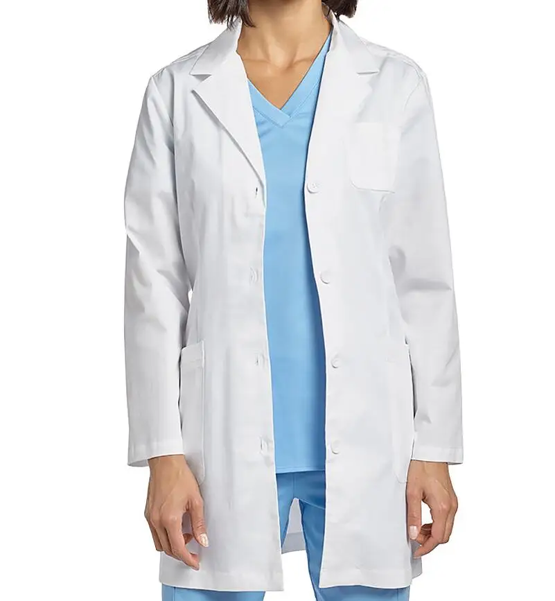 Medical Clothing 100% Cotton or Polyester Cotton  Fabric Lab Coat Doctor Lab Coat