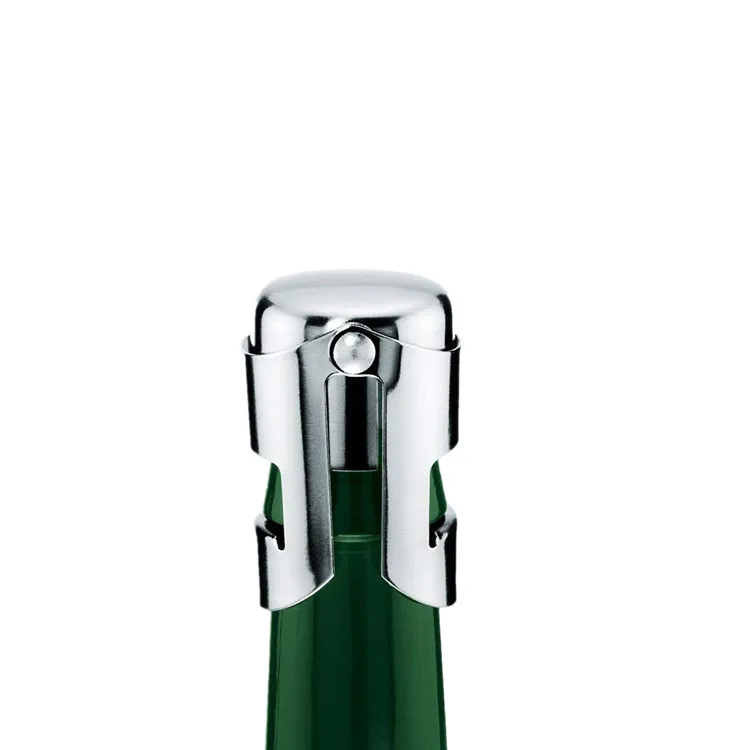 Stainless Steel Bottle Plug Sealer for Sparkling Wine Superior Leak-Proof Bubble Retaining Saver