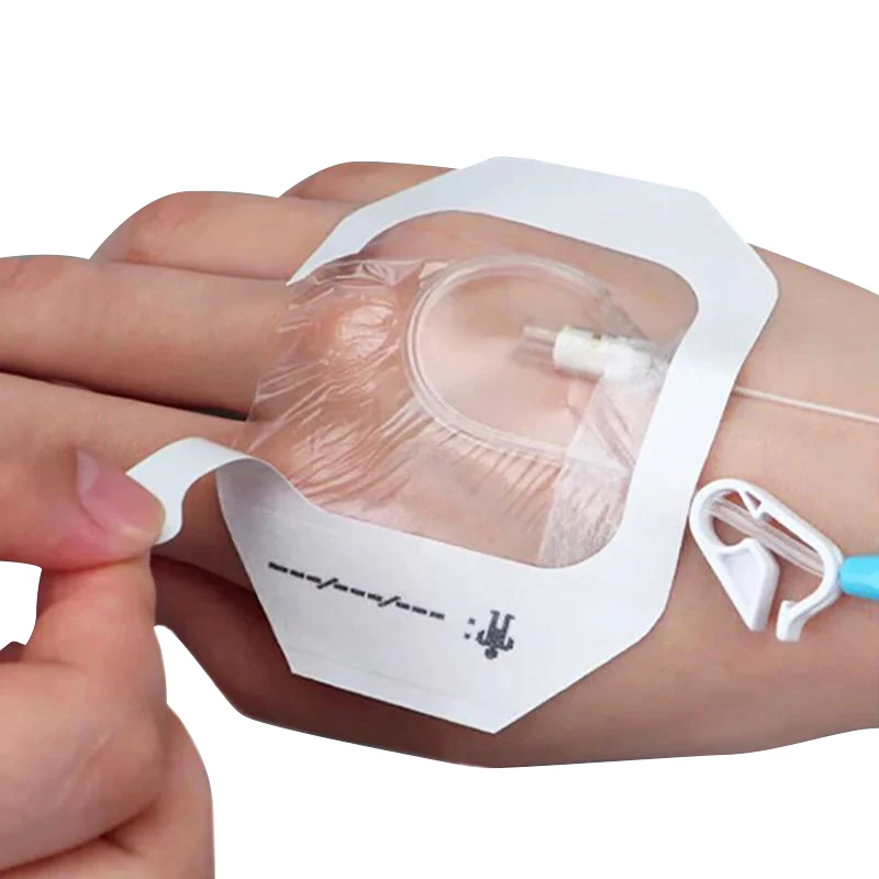 Medical Waterproof Surgical Adhesive PU Film Wound Dressing I.V. Cannula Indwelling Needle Catheter Fixation Sticker