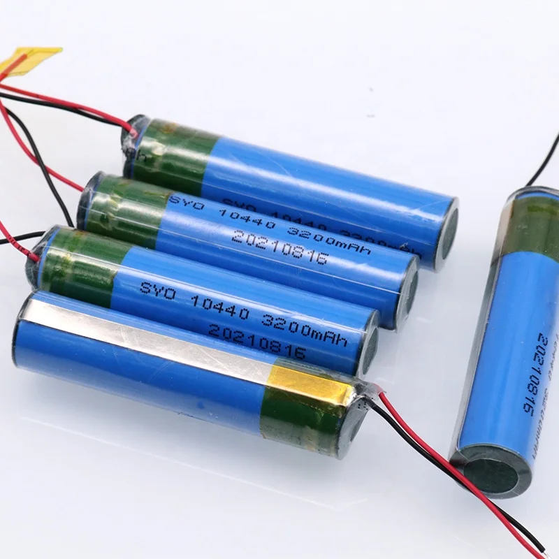 3.7V Rechargeable Lithium Ion Battery aaa Icr 10440 For Electric Toothbrush Application Solar Energy Storage Systems