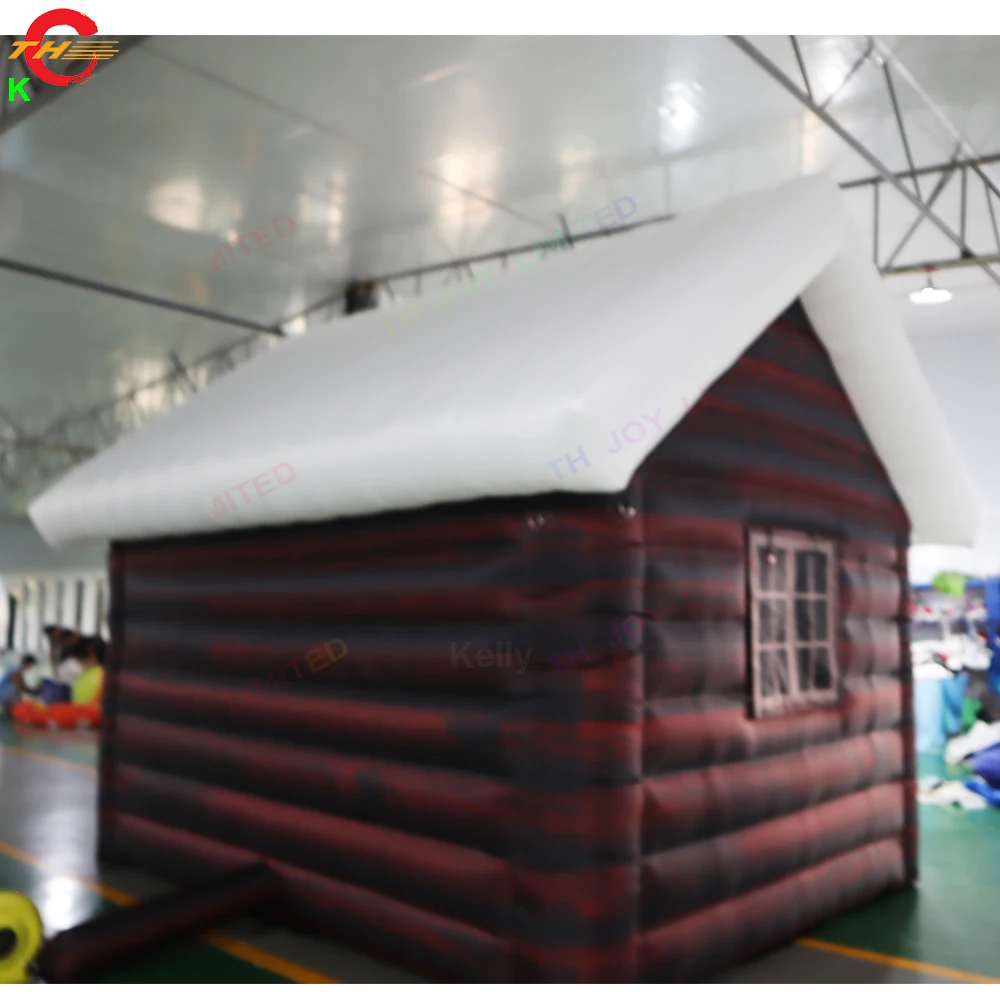 Large Inflatable Christmas Party Tent Create Festive Holiday Atmosphere with 4x3x3mH Factory Price Decoration House