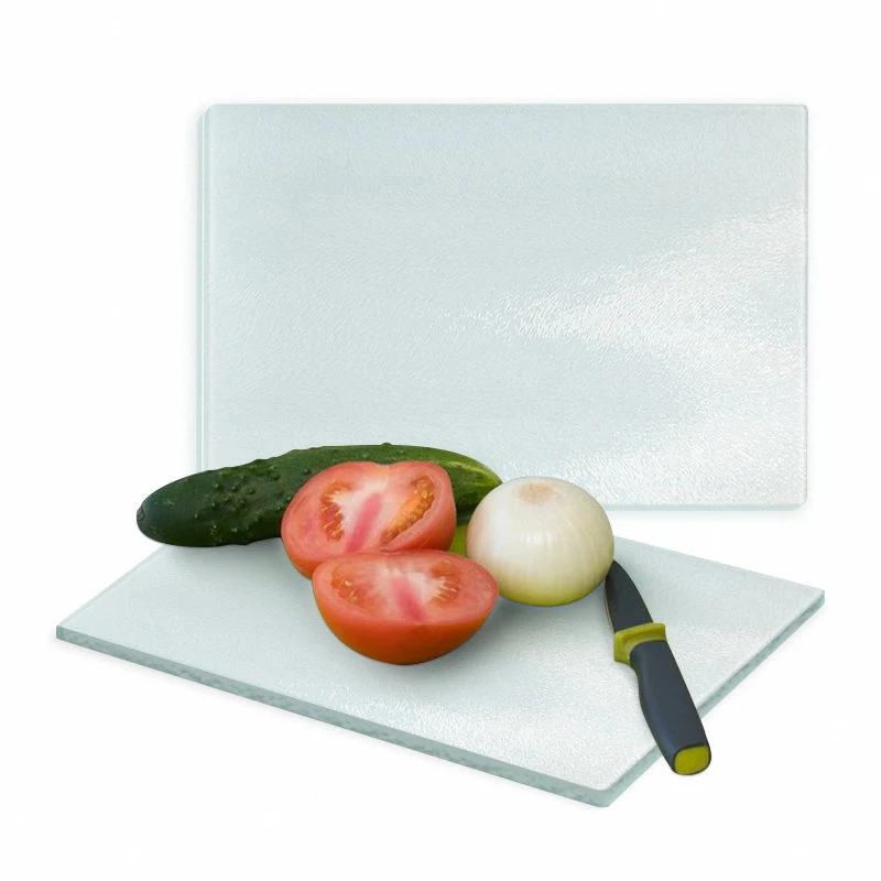 Hotsale High Quality Wine Bottle Shaped Sublimation Blanks Tempered Glass Cutting Board Chopping Block