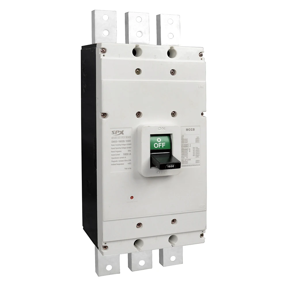 SPX SM300-1600S/3300 AC формованный Корпус 1000 Ампер автоматический выключатель mccb 3P 1000A