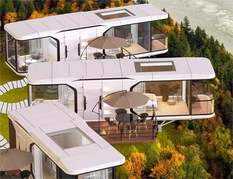 Индивидуальный Современный портативный мобильный отель капсула сборный Яблочный домик для уличной резиденции кемпинга