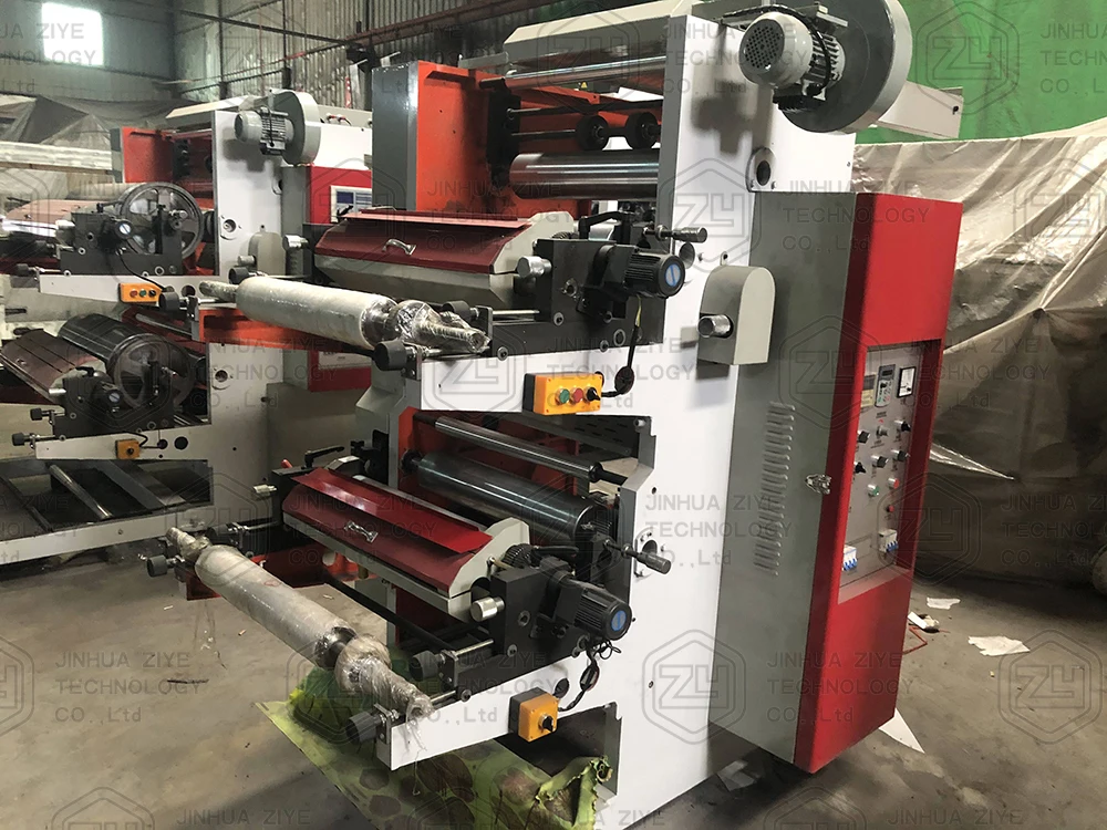 FP2800 2 Color Automatic Polythene Adhesive Label Flexo Printing Machine with Cheap Price