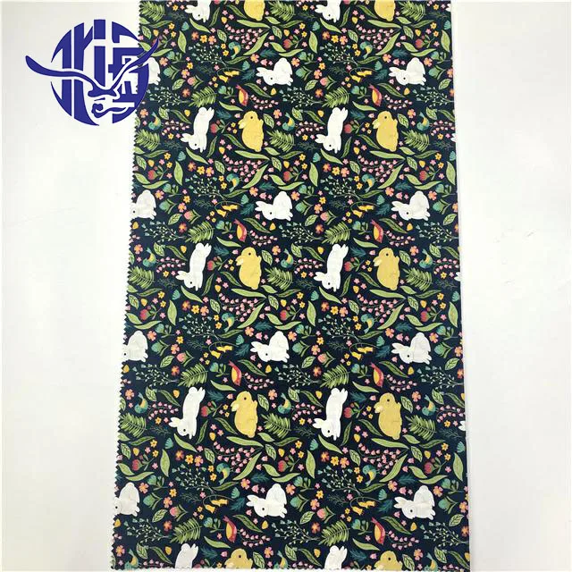 
Latest design 100% Cotton digital printing plain poplin animal pattern fabric for kids 
