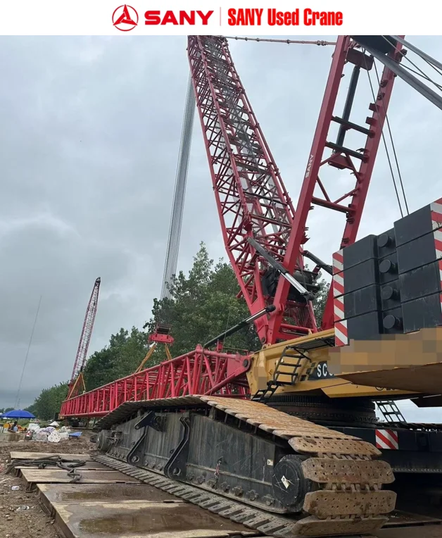 SANY Officially Certified Used 800t Crawler Crane SCC8000A No.00566 with Core Components Engine Motor Pump Gearbox