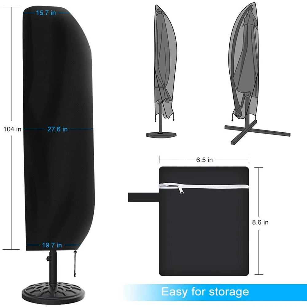Brand new cantilever Terrace Umbrella Cover umbrella plastic base cover with great price