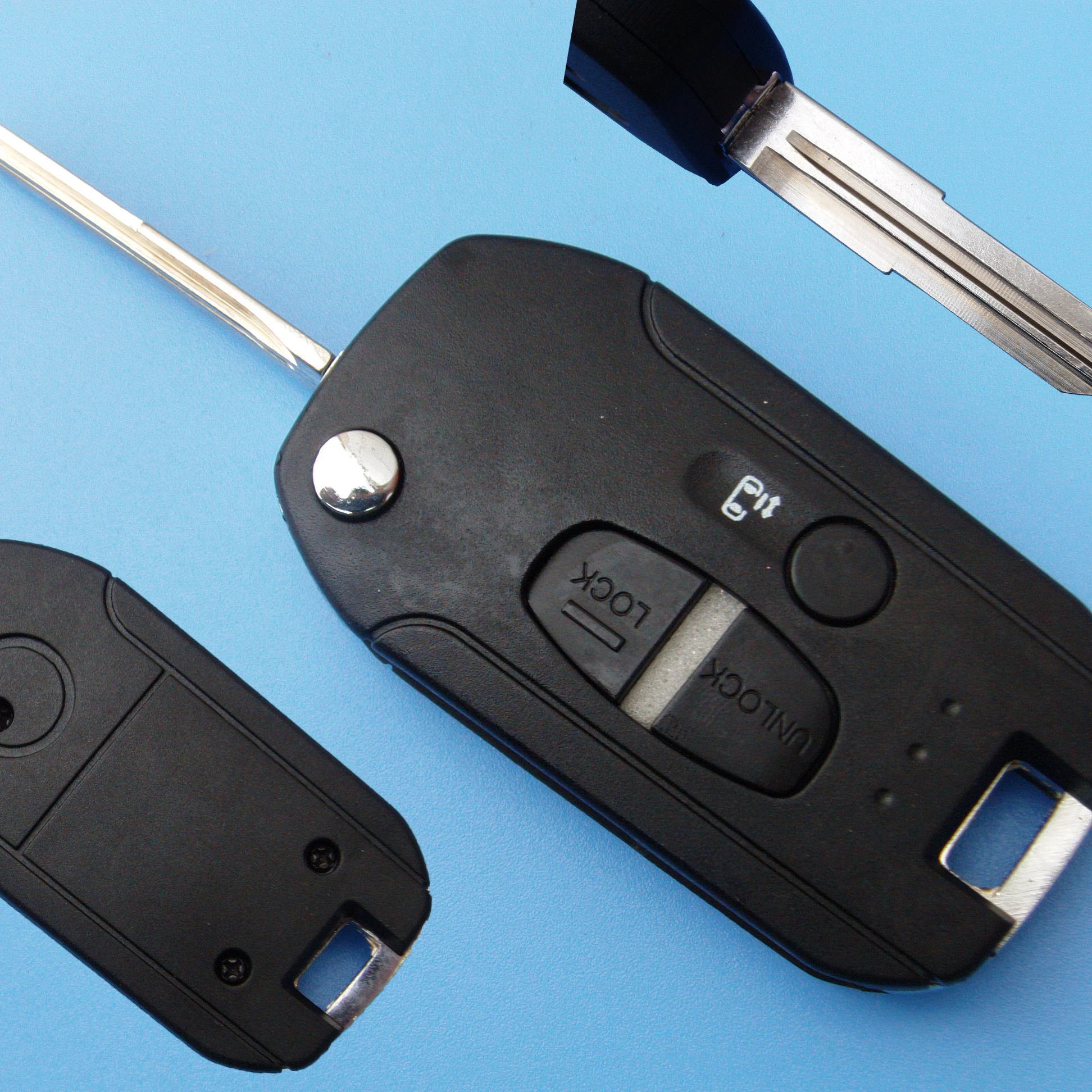 Modified flip remote car key shll case cover for Mitsubishi Lancer Outlander Grandis 3 buttons