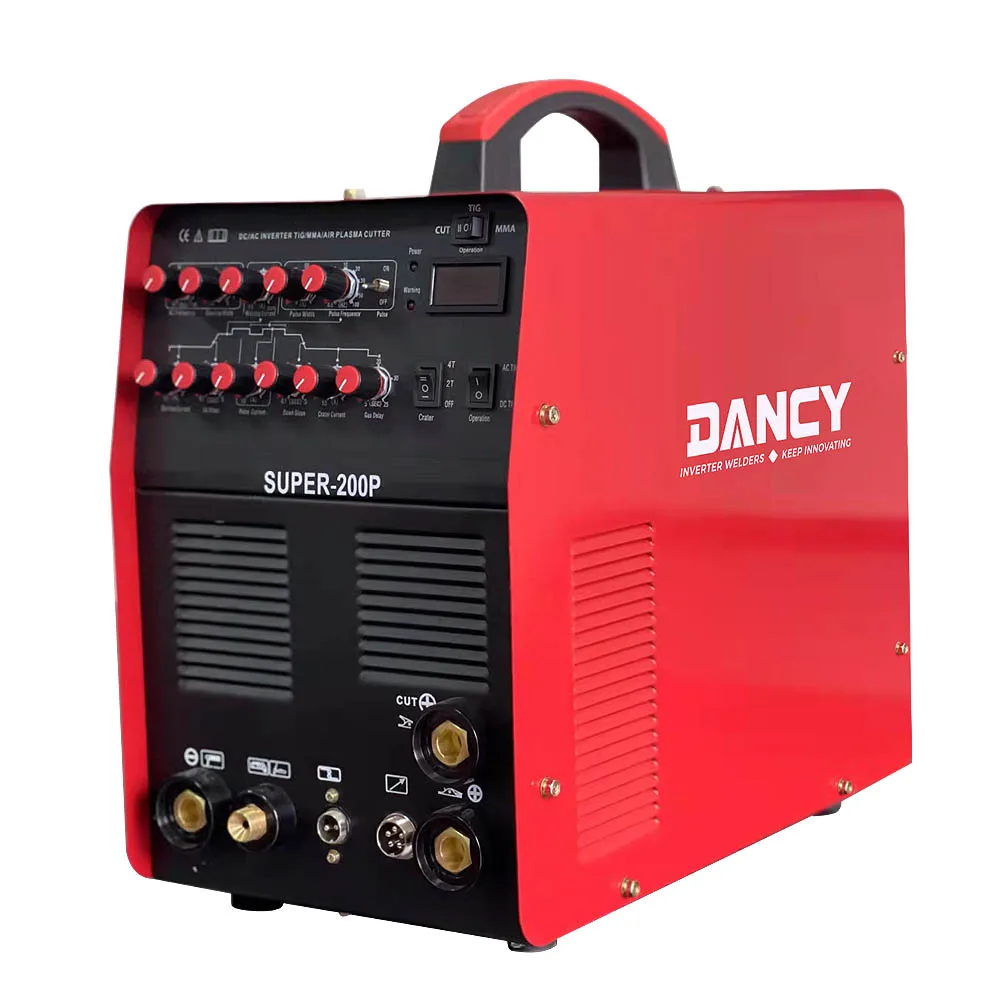 SUPER-200P AC/DC импульсный алюминиевый сварочный аппарат TIG/Stick от порезов/повязка на запястье для защиты от комбинированная машина