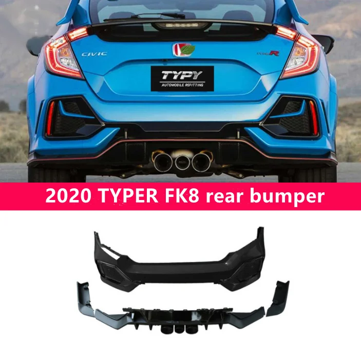 Аксессуары Honda Civic автомобильные бамперы комплекты кузовов для FK7 2016-2020 обновленные КОМПЛЕКТЫ КУЗОВОВ FK8 типа