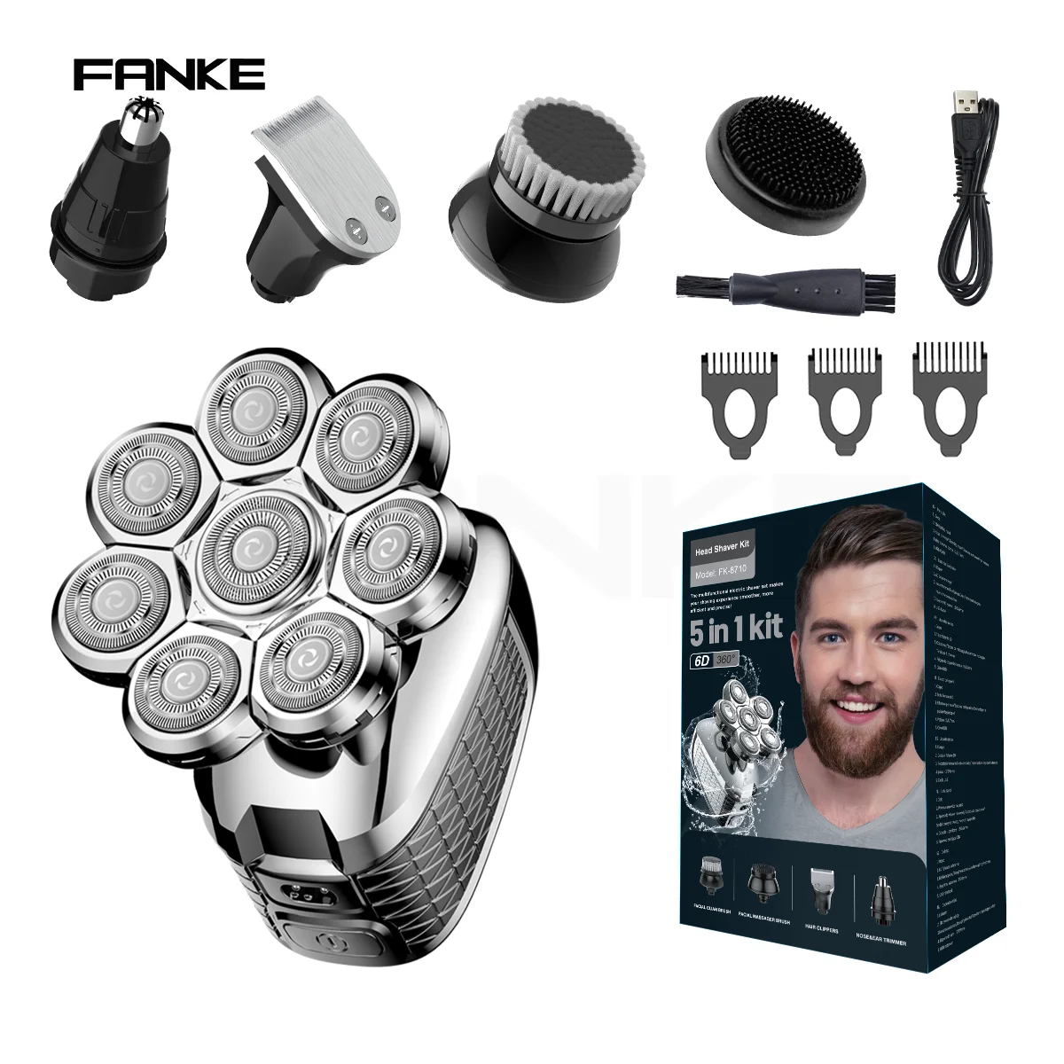 Аккумуляторная электробритва FANKE 8D 5 в