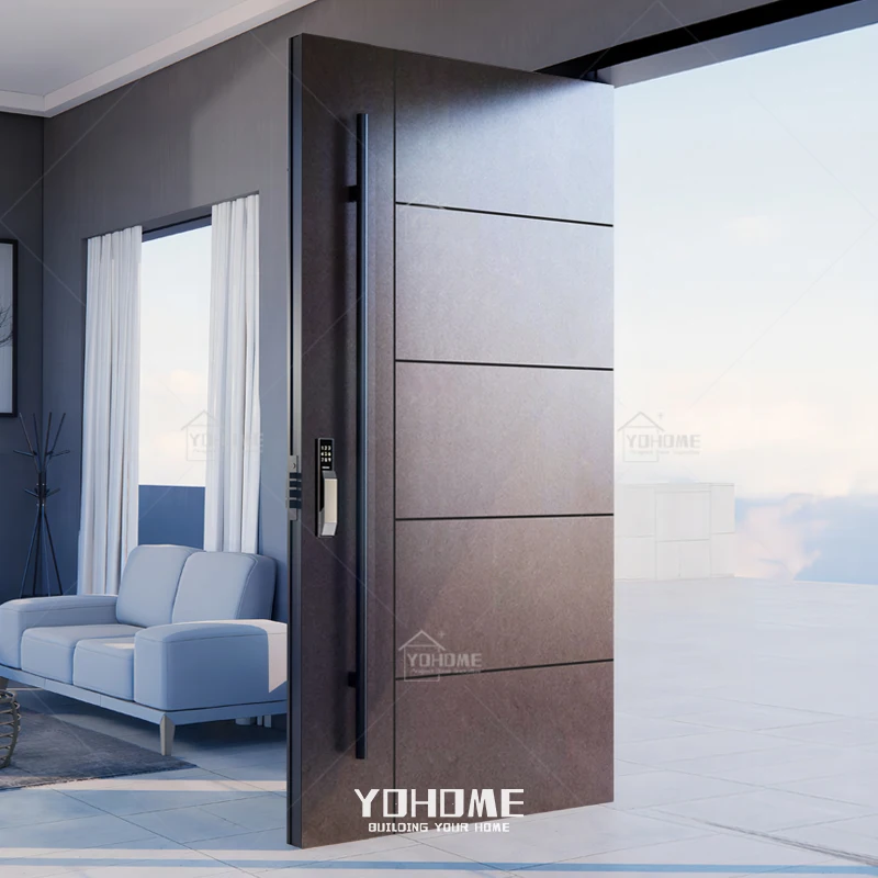 English style high security steel front door extra large entry door external entrance door