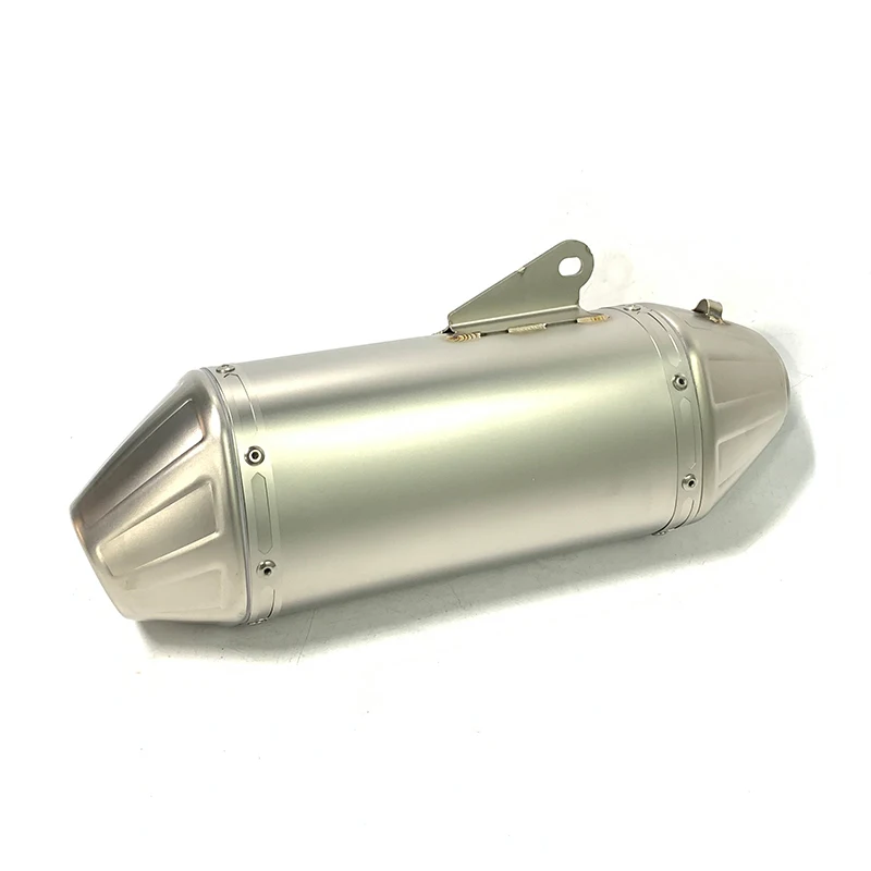 stainless steel universal motorcycle exhaust muffler titanium color/bule color moto escape exhaust system 51mm
