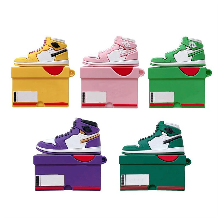 2023 new Designer Luxury AJ Sneaker Shoes Box silicone earphone case headphone case for airpods 1 2 3rd gen pro